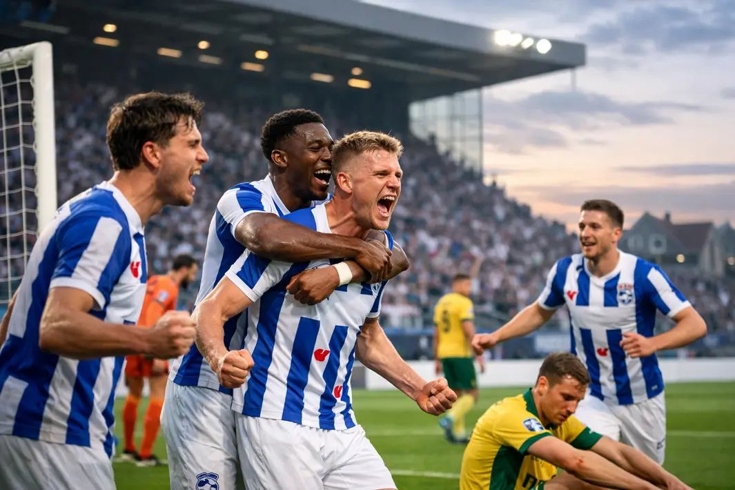 Belangrijke overwinning SC Heerenveen op Fortuna Sittard brengt play-offs binnen bereik