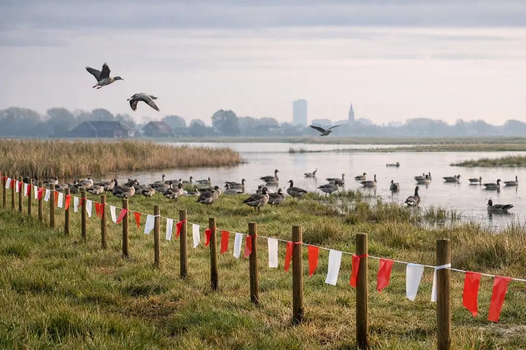 Beperken van grauwe ganzengroei in Himpensermarpolder nabij Leeuwarden met prikacties