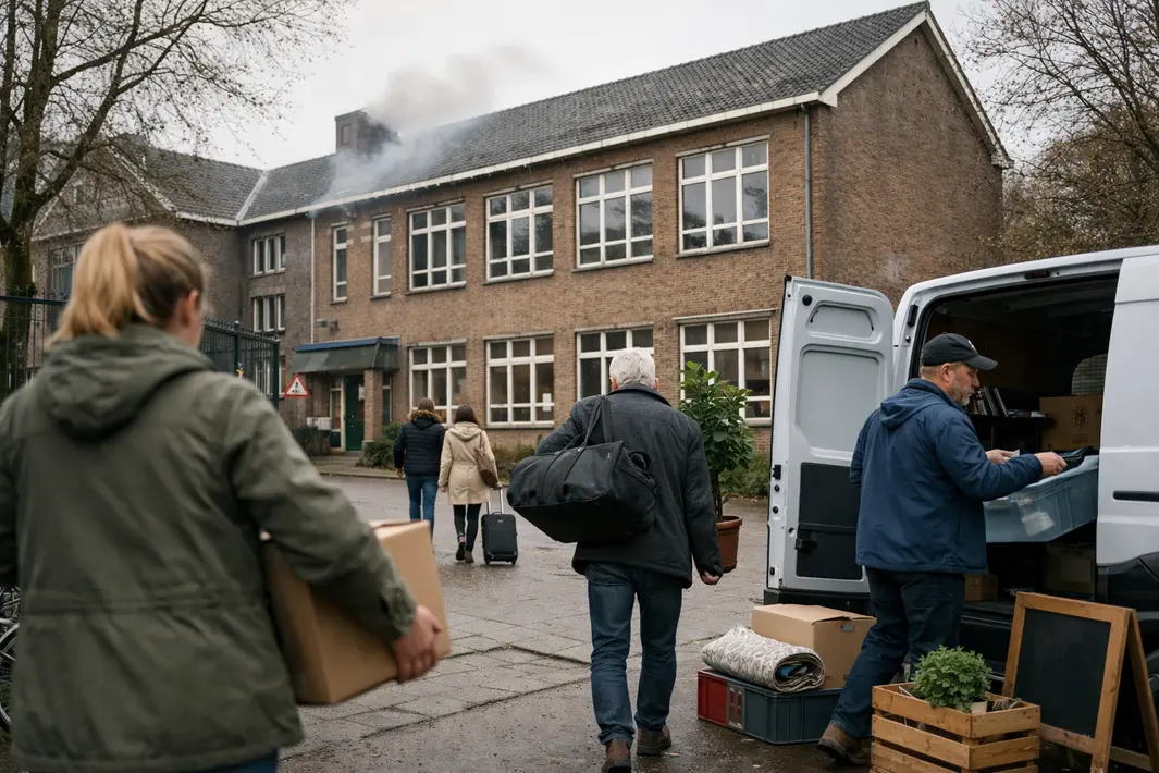 Bewoners en ondernemers moeten vroegtijdig vertrekken uit voormalige school in Heerenveen
