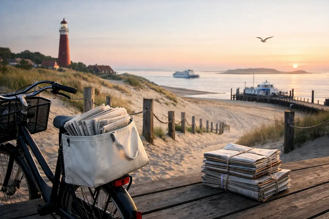 Bezorging van kranten op Vlieland en Schiermonnikoog stopt vanwege langere verspreidingstijden en hogere kosten