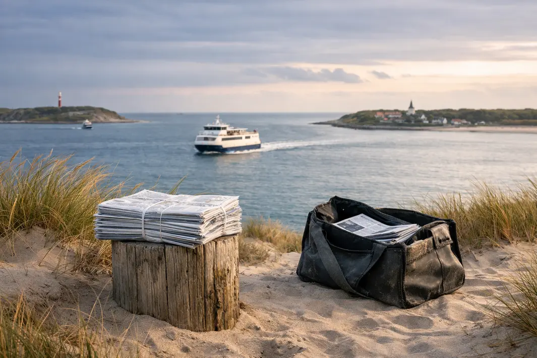 Bezorging van kranten stopt op Vlieland en Schiermonnikoog vanwege hoge kosten en langere levertijden