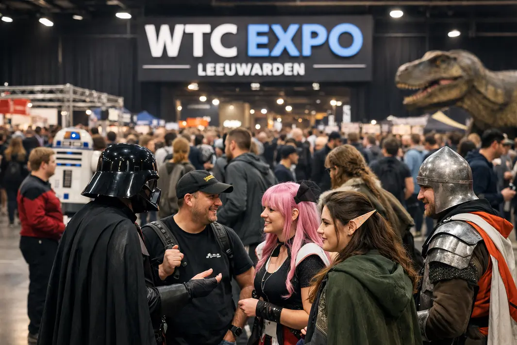 Diverse fans ontmoeten elkaar op evenement in WTC Expo Leeuwarden