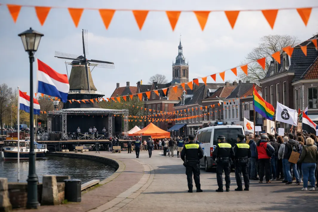 Dokkum Bereidt Zich Voor op Feestelijke Viering en Voorafgaande Demonstraties Op Koningsdag