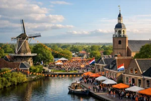 Dokkum staat klaar voor viering Koningsdag met veel belangstelling in Hurdegaryp