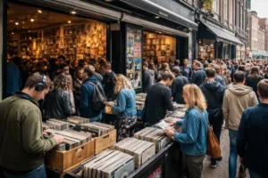 Drukte en speciale edities bij platenwinkel in Leeuwarden tijdens Record Store Day