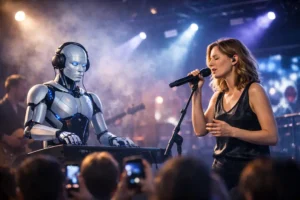 Een optreden met AI-gegenereerde muziek zet grenzen tussen echt en nep op losse schroeven