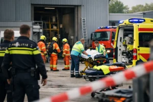 Ernstig bedrijfsongeval in Gorredijk trekt veel hulpdiensten