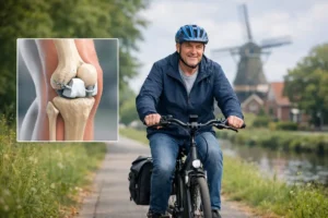 Europese primeur: 3D-knietransplantatie helpt man uit De Westereen weer op de fiets