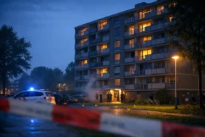 Flat in Leeuwarden mogelijk beschoten, buurt bekend om drugsoverlast