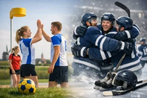 Friese sportteams boeken groot succes met korfbal- en ijshockeyoverwinningen