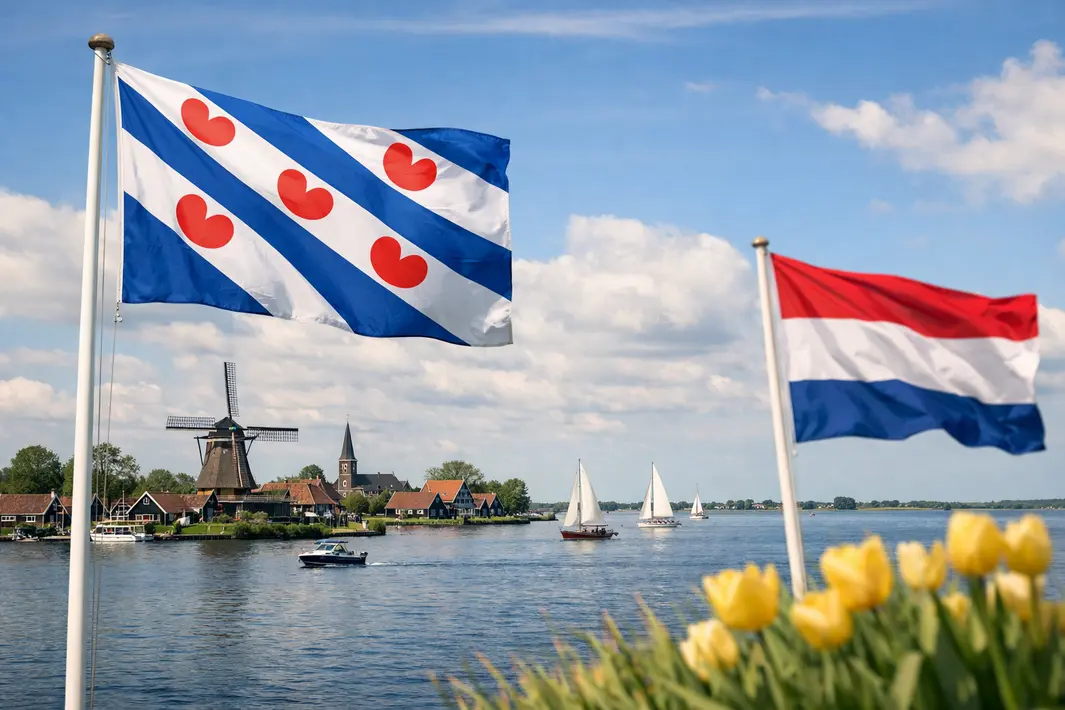 Friese trots als voorbeeld voor vlagvertoon in Nederland