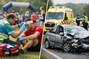 Gewonden bij incidenten in Friesland: sportevenement en verkeersongeluk
