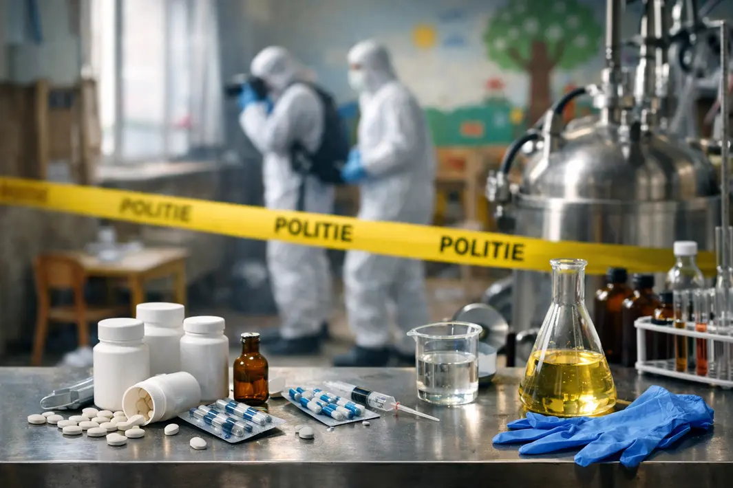 Illegale productie van medicijn in voormalige kleuterschool Nij Beets ontdekt