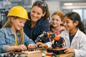 Initiatief om meer meisjes te interesseren voor technische beroepen tijdens Girls Day