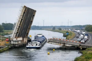 Kapotte brug in A6 zorgt voor omvaren en vertraging door gebrek aan reparatiebudget