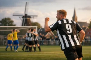 Kollum zet belangrijke stap richting titel met doelpunten van Olke de Wit