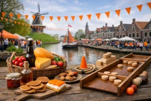 Koningsdag in Dokkum met streekproducten en traditionele spellen