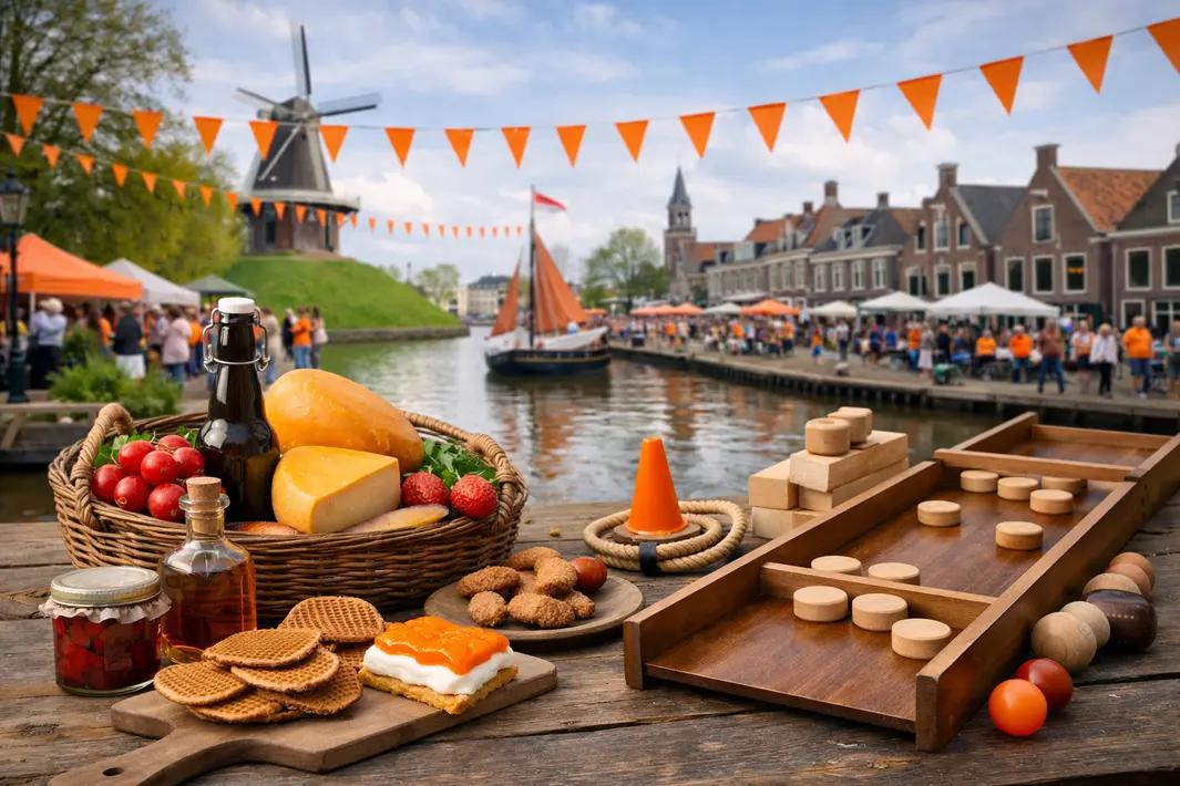 Koningsdag in Dokkum met streekproducten en traditionele spellen