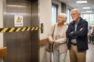 Langdurige storing lift seniorenflat in Sneek zorgt voor onvrede bewoners