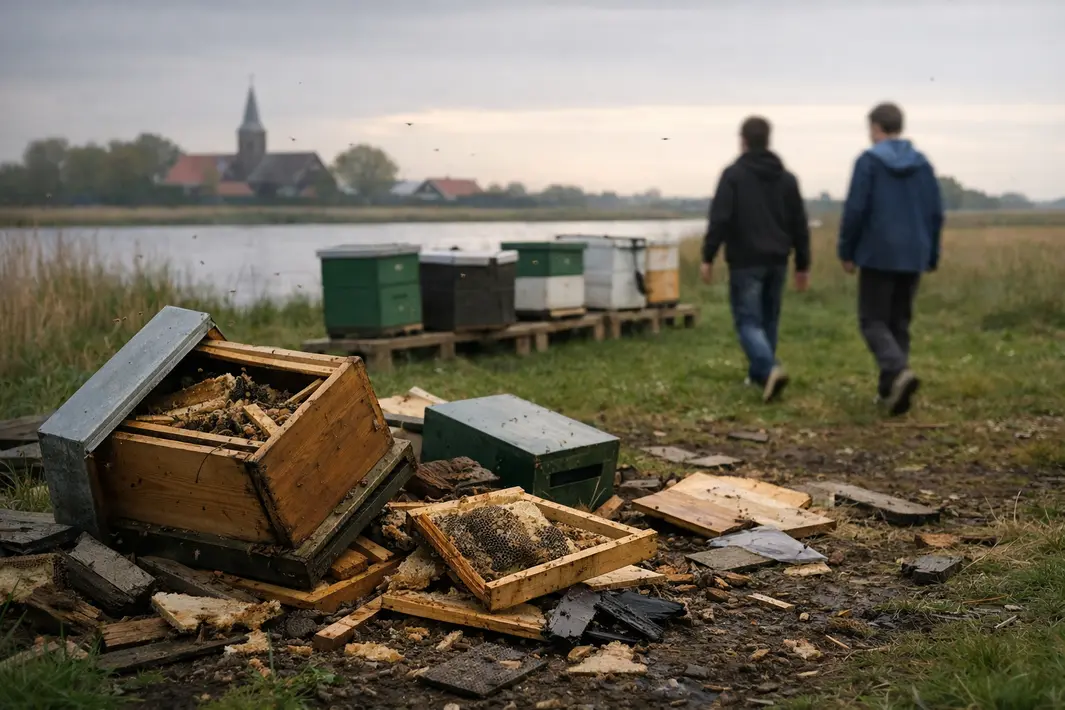 Minderjarige daders melden zich na vernieling bijenkasten in Rohel