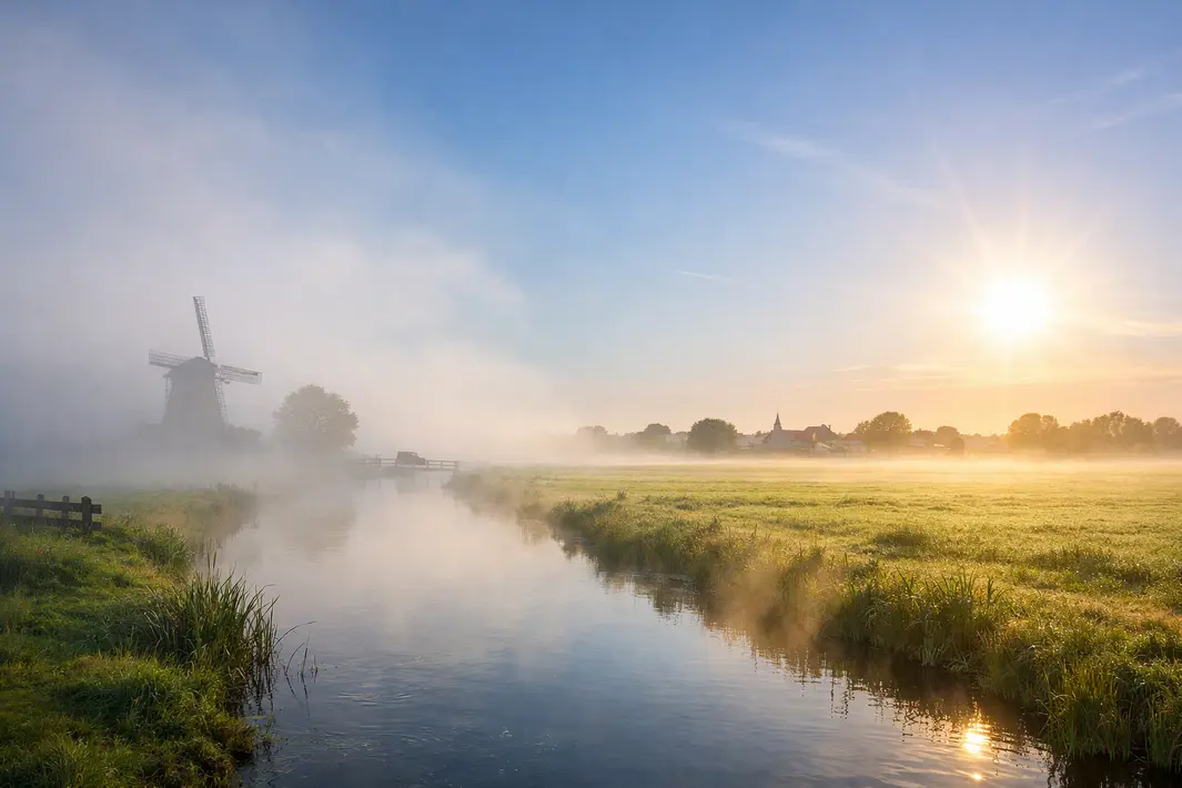Mistige start van de dag met later zonnig en warmer weer