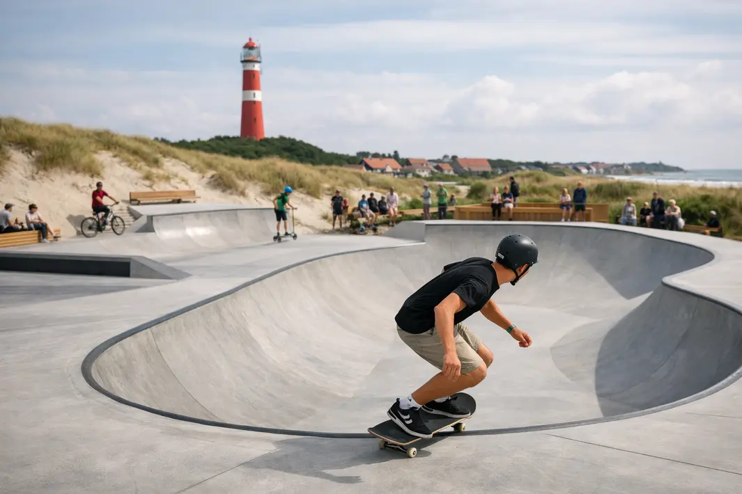 Na 23 jaar realisatie: skatepark geopend op Schiermonnikoog