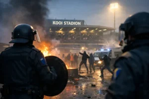 Ongeregeldheden overschaduwen afscheidswedstrijd in Kooi Stadion