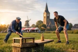 Oude Friese sport kooitje tipelen opnieuw leven ingeblazen bij Sint Jacobiparochie