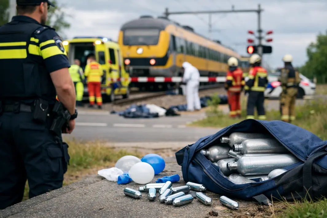 Personenincidenten en vondst lachgasflessen in Friesland