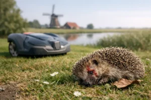 Robotmaaiers vormen ernstig gevaar voor egels in Fryslân