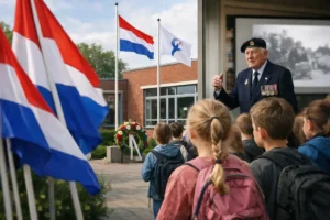 Scholen in Drachten herdenken bevrijding met vlaggen en gastles