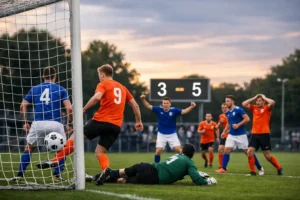 Spannend oefenduel eindigt in opvallende zege met veel doelpunten