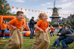Spanning en plezier tijdens Koningsspelen in Dokkum voor SBO De Twine