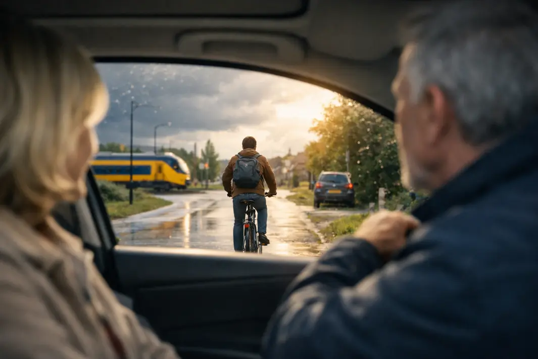 Tegenstrijdige gevoelens bij zien van volwassen kind onderweg