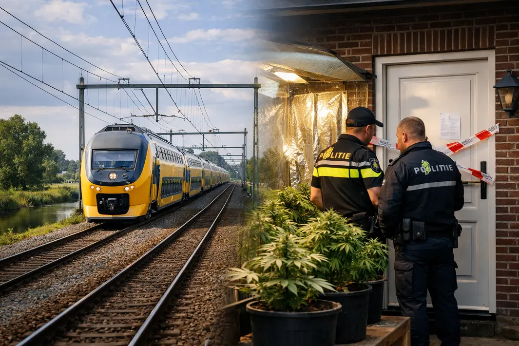 Treinverkeer hervat tussen Zwolle en Meppel; hennepkwekerij ontdekt en woning gesloten in Oentsjerk