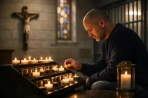 Veroordeelde man uit Harlingen steekt wekelijks kaarsje aan voor slachtoffer in gevangeniskerk