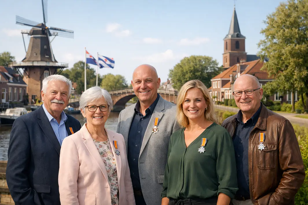 Vijf inwoners Smallingerland onderscheiden voor bijzondere verdiensten