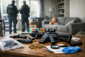 Vuurwapens gevonden in gezinshuis bij terrorismeverdachte in Friesland