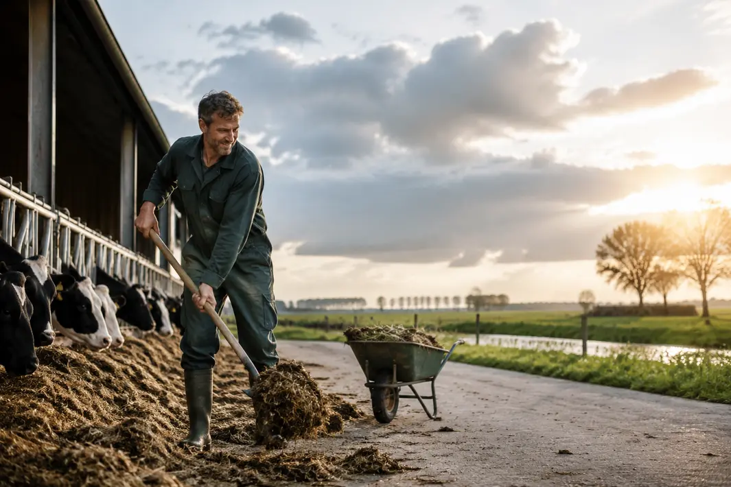 Actief leven op de boerderij voorkomt bankzitten