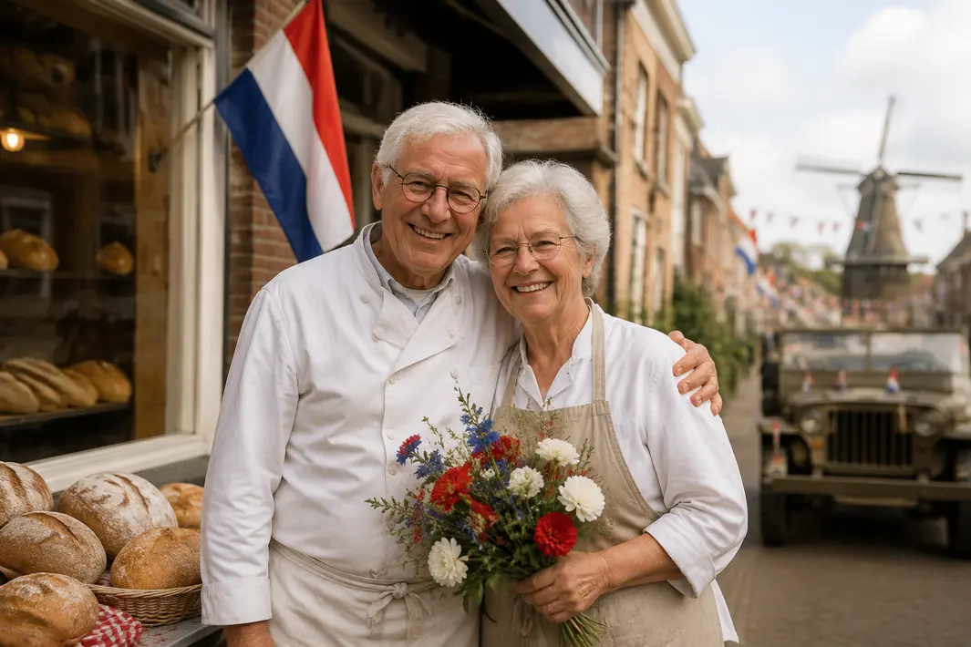 Bakkerspaar viert 60 jaar huwelijk op Bevrijdingsdag