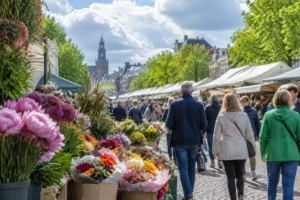 Bloemenmarkt op Hemelvaartsdag trekt veel bezoekers ondanks prijsstijging