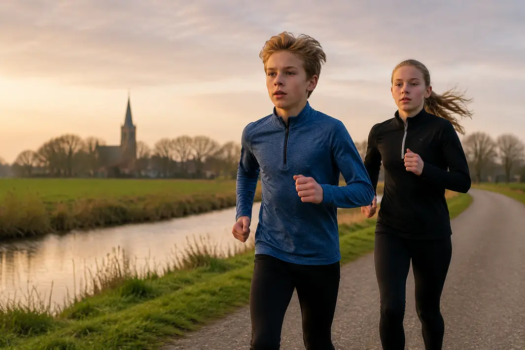 Broer en zus uit Oentsjerk streven naar podiumplaats in regionale hardloopwedstrijd
