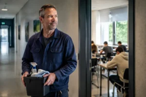 Een blik op de rol van de conciërge tijdens de examendagen
