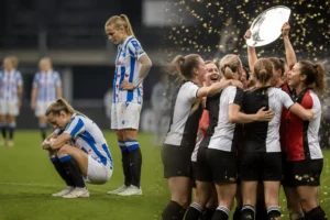 Friese vrouwenvoetbalteams ondervinden zware nederlagen en kampioenfeest in Eredivisie Vrouwen