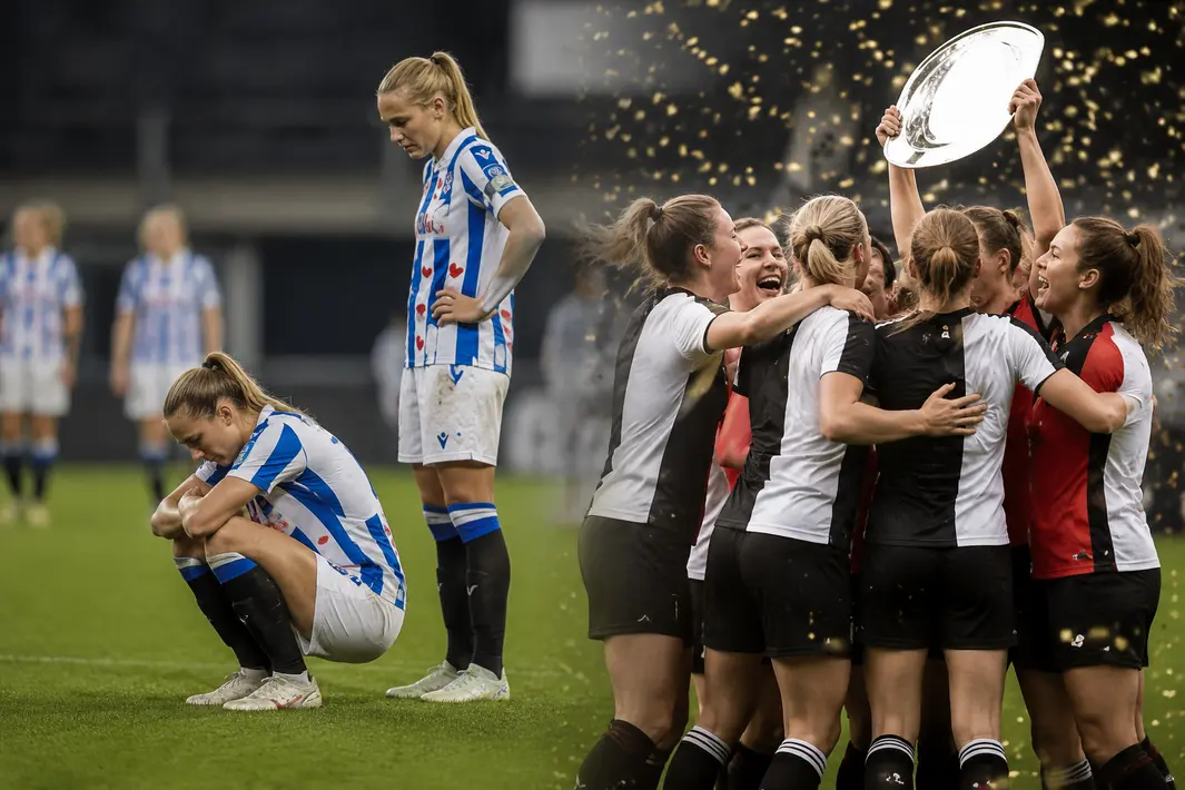 Friese vrouwenvoetbalteams ondervinden zware nederlagen en kampioenfeest in Eredivisie Vrouwen