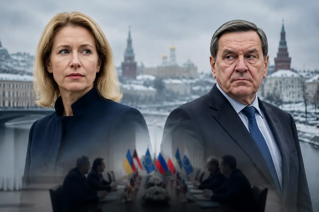 Geen rol voor Gerhard Schröder in vredesoverleg volgens Kallas