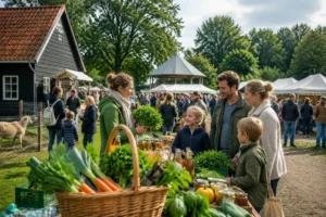 Gezellige en veelzijdige Boerenmarkt trekt veel bezoekers bij lokale kinderboerderij