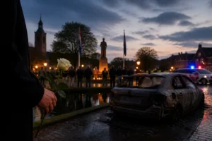 Incidenten tijdens Dodenherdenking in Friesland: vrouw aangehouden en auto uitgebrand