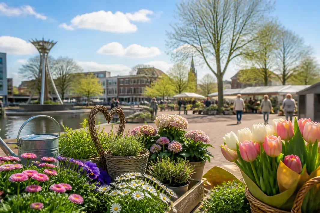 Lentemarkt opent tuinseizoen in Drachten vlak voor Moederdag
