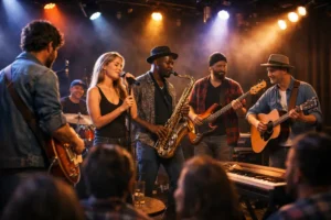 Live muziekavond met jam sessie en diverse genres in Poppodium Iduna